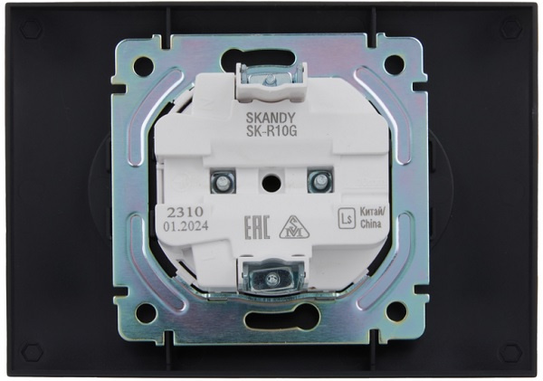 фото Розетка двухместная без заземления в сборе IEK SK-R20-10-K53-F в Челябинске