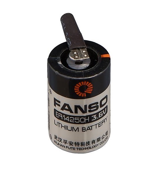 

Батарейка Fanso ER14250H/3PF Li-SOCl2 батарея типоразмера 1/2AA, 3.6 В, 1.2 Ач, на плату выводы, Траб: -55...85 °C, ER14250H/3PF