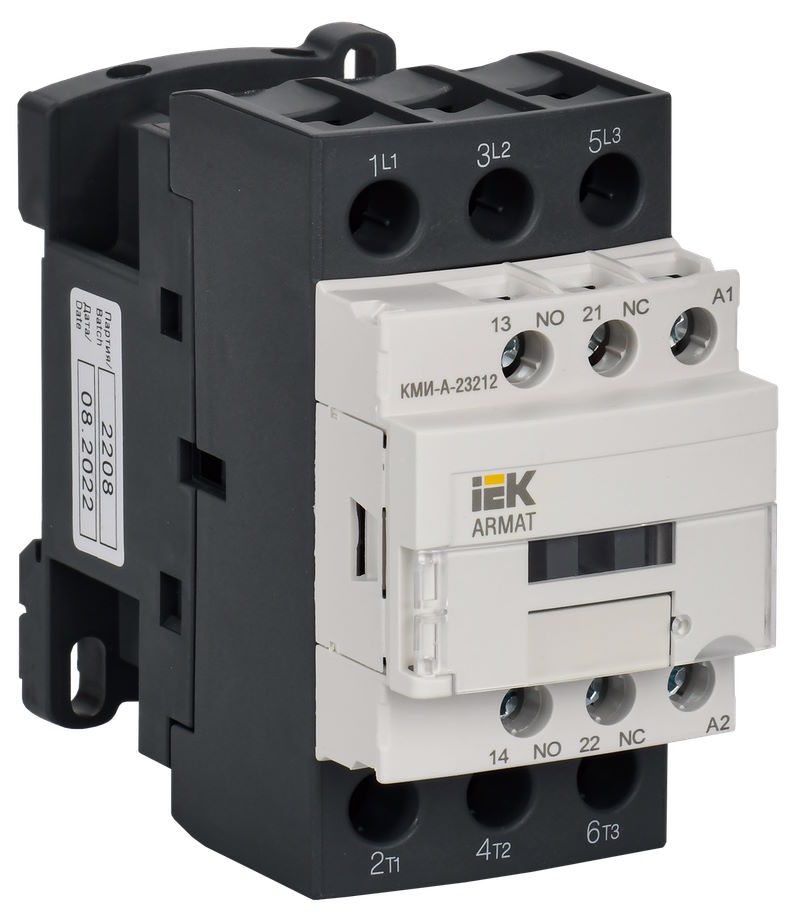 

Контактор IEK AR-ACC-21-032-230-11 ARMAT КМИ-А-23212 LC1D 32А 230В/АС3 1NO/1NC, AR-ACC-21-032-230-11