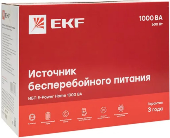 фото Источник бесперебойного питания  EKF SSW-1000 (УЦЕНЕННЫЙ) в Санкт-Петербургe