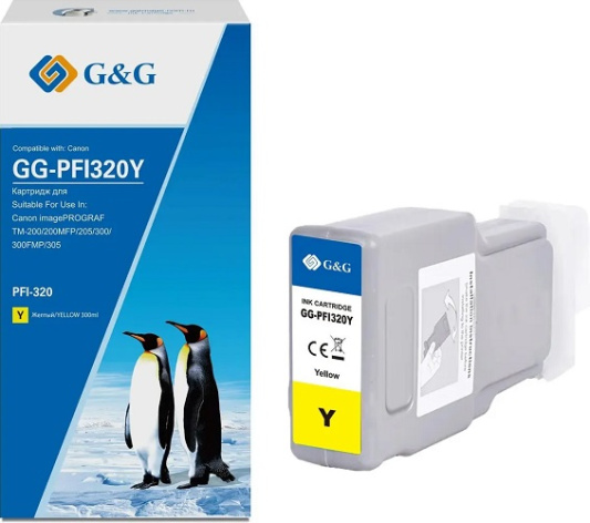 фото Картридж струйный G&G GG-PFI320Y в Перми