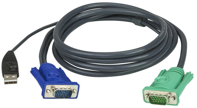 

Кабель Aten 2L-5205U мон+клав+мышь USB, SPHD15=>HD DB15+USB A-Тип, Male-2xMale, 8+4 проводов, опрессованный, 5 м, черный, 2L-5205U