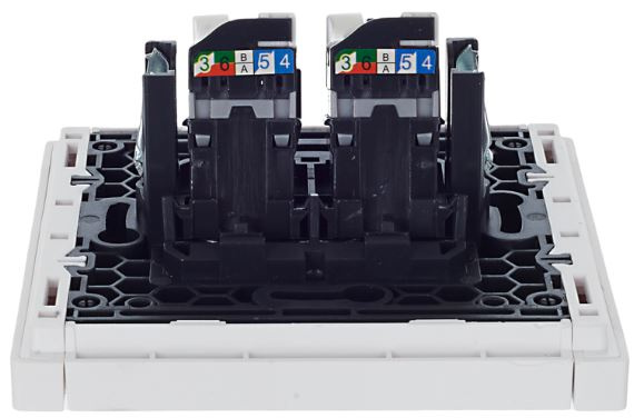 фото Розетка компьютерная двойная IEK FP-K20-1-K01 в Уфе