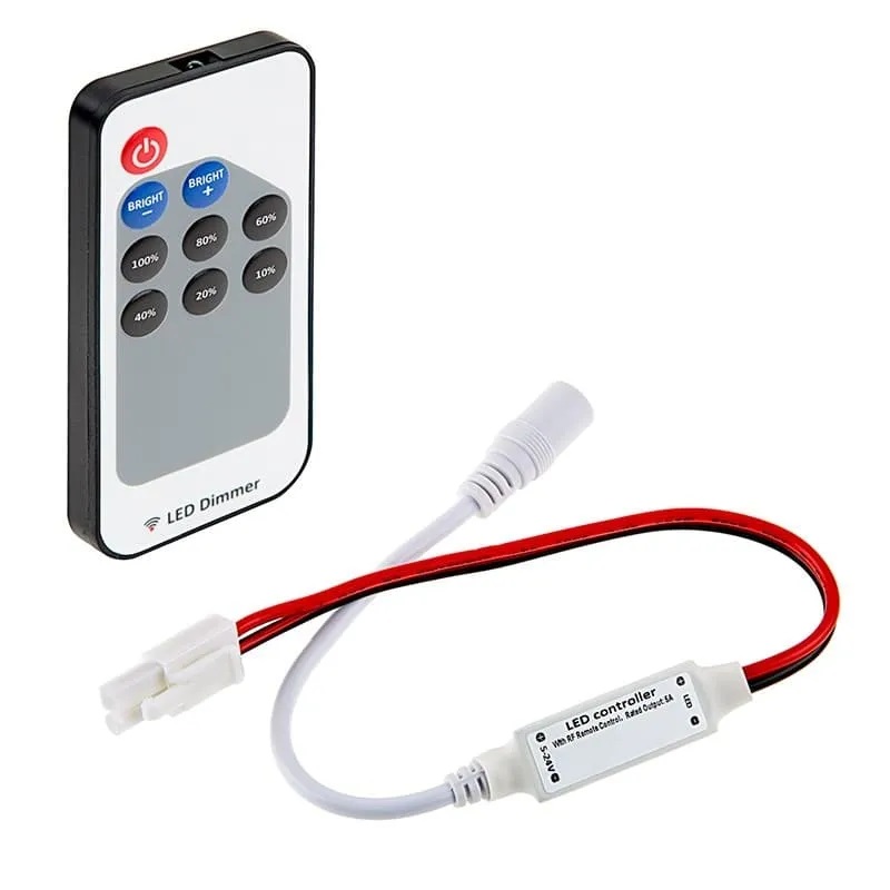 

Диммер Lamper 143-105-2 LED мини радио (RF) с пультом Д/У 72 W/144 W, 9 кнопок, 143-105-2