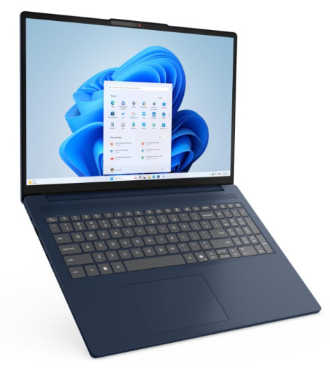 фото Ноутбук Lenovo IdeaPad Slim 3 16IRH10 16" (Intel Core i5, 16Гб DDR5, SSD 512 Гб, UHD Graphics, Без ОС) Синий [83K2003LRM]