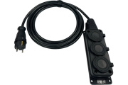 фото Удлинитель iTOK i-CONNECT-COLOR-SU-PVS-315-3-54-30-BLACK