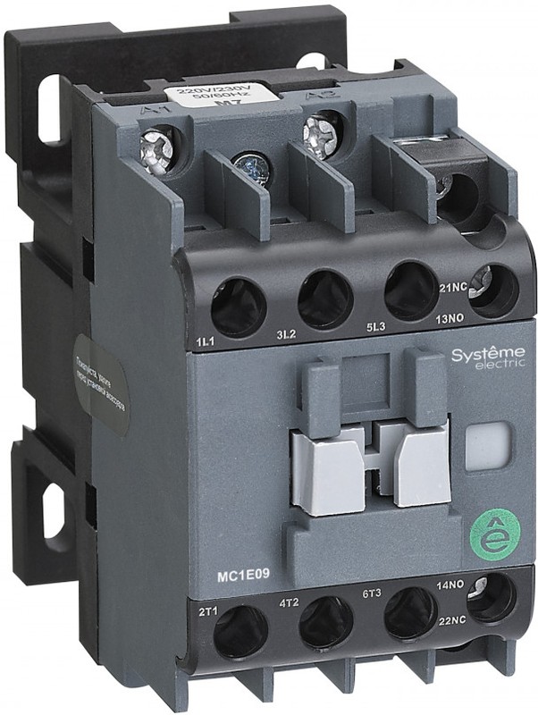 

Контактор Systeme Electric MC1E12C7 MC1E 3P 12A НО+НЗ 36V 50/60ГЦ (LC1E1210C5), MC1E12C7