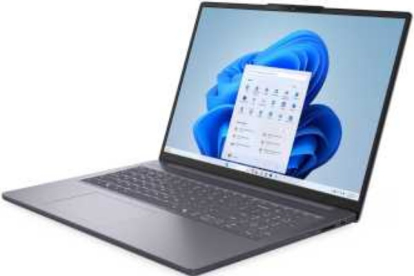 фото Ноутбук Lenovo IdeaPad Slim 3 16AHP10 16" (AMD Ryzen 5, 16Гб DDR5, SSD 512 Гб, Radeon 760M, Windows 11 Профессиональная) Серый [83KB000BRK_W11P]
