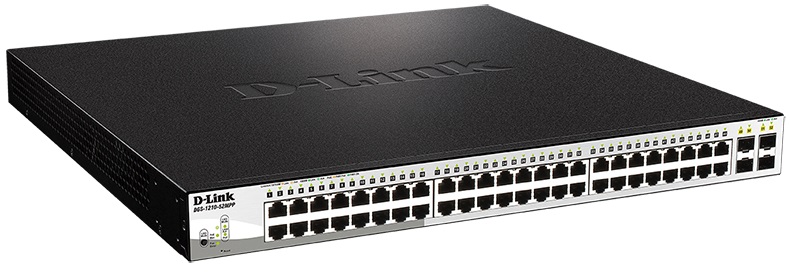

Коммутатор DGS-1210-52MPP/E2A D-Link DGS-1210-52MPP/E2A, PROJ L2 Smart Switch with 48 10/100/1000Base-T ports and 4 1000Base-X SFP ports (48 PoE por, DGS-1210-52MPP/E2A