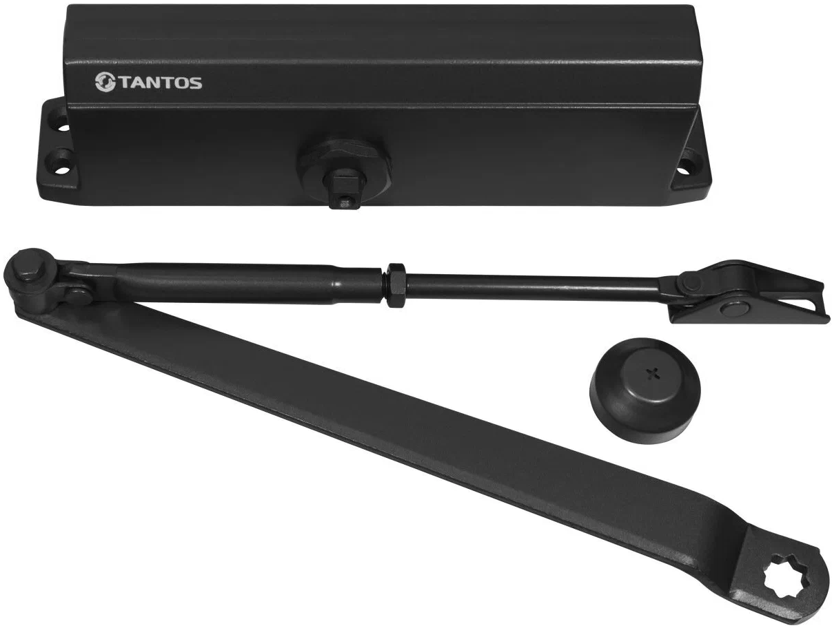

Доводчик Tantos TS-DC120 Freeze черный усилие EN5, вес двери до 150 кг, две регулировки: скорость закрывания и скорость доводки, TS-DC120 Freeze черный