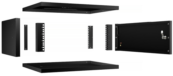 фото Шкаф настенный 19", 4U Cabeus WSC-05D-4U55/45m-BK