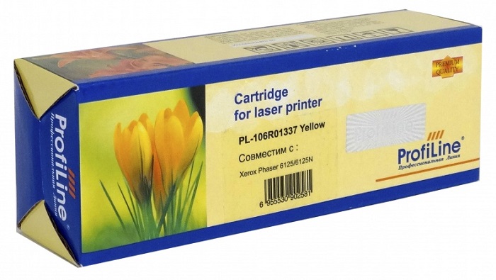 

Картридж ProfiLine PL_106R01337_Y для принтеров Xerox Phaser 6125 Yellow 1000 копий, PL_106R01337_Y