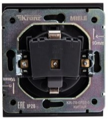 фото Розетка с заземлением  KRANZ KR-78-0702-5 в Омске