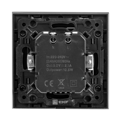фото Розетка USB двухместная Механизм EKF EZR16-028-10-2USB в Омске
