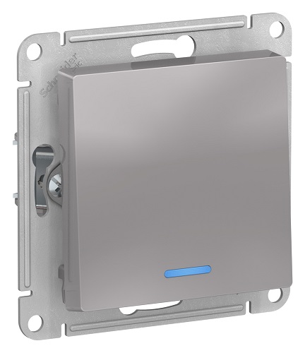 

Выключатель Schneider Electric ATN000313 AtlasDesign, 1-клавишный, с подсветкой, сх.1а, 10АХ, механизм, алюминий, ATN000313