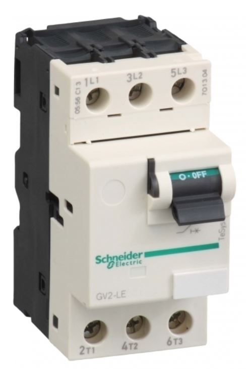 

Автоматический выключатель Schneider Electric GV2LE10 с магнитным расцепителем 6,3А, кнопочное управление, GV2LE10