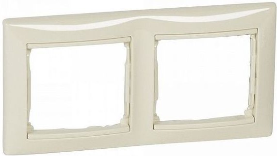 

Рамка Legrand 695632 Valena CLASSIC - 2 поста, горизонтальная, слоновая кость, 695632