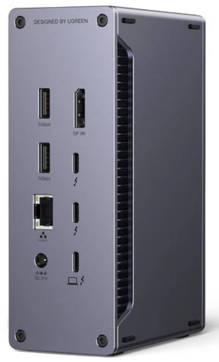 

Разветвитель UGREEN U710 Revodok Max 14-in-1 25054EU 8K/30Hz, 2*Thunderbolt 4, DP Dock Station - Gray, U710 Revodok Max 14-in-1