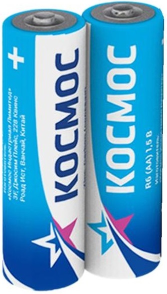 

Батарейка Космос KOCR6 солевые, 2 шт, АА (LR6, R6, UM3), KOCR6