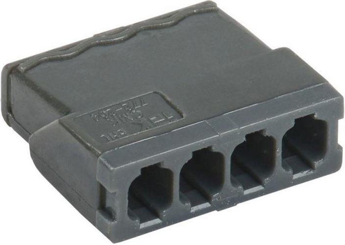 

Клемма IEK UKZ31-244-004 строительно-монтажная СМК 772-244 с пастой (4шт/упак), UKZ31-244-004