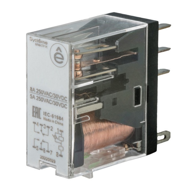 

Реле Systeme Electric SXG25P7 8A 2CO 230VAC, SXG25P7