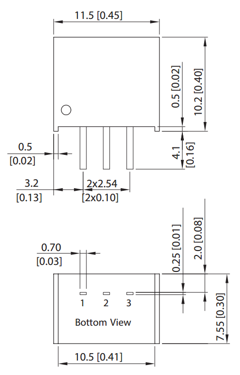 

Преобразователь AC-DC сетевой TRACO POWER TSRN 1-2433 1Ampere;Input:4.6 - 42 VDC;Output:3.3 VDC / 1000 mA;Straight Pin;, TSRN 1-2433