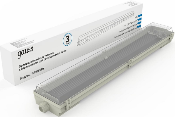 Изображение товара Линейный настенный светильник Gauss 909410260 прямоугольной формы