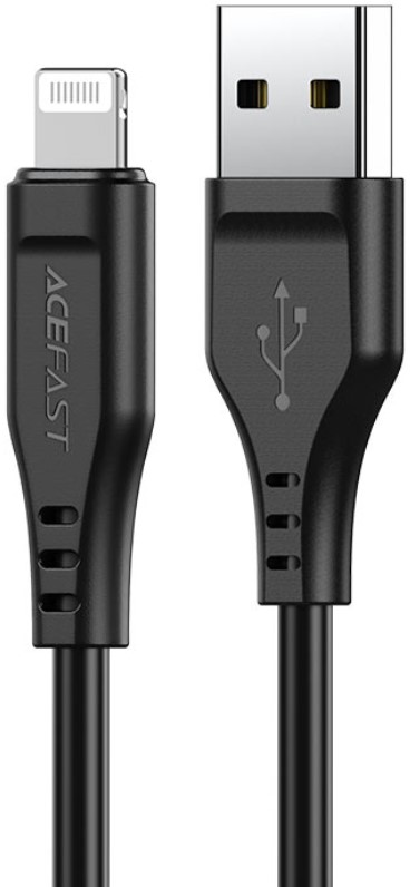 

Кабель ACEFAST C3-02 USB Type-A/Lightning, 1.2м, для подзарядки/передачи данных, чёрный, C3-02