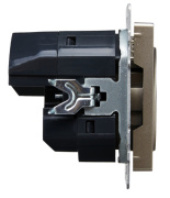 фото Розетка с заземлением IEK BR-R14-16-U21-D21-K37