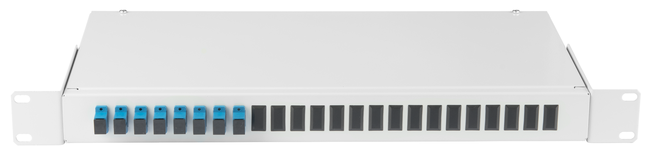 

Кросс оптический стоечный NikoMax NMF-RP08SCUS2-WS-ES-1U-GY 1U, укомплектованный на 8 портов SC/UPC, SM 9/125 OS2, стальной, серый, в комплекте: адапт, NMF-RP08SCUS2-WS-ES-1U-GY