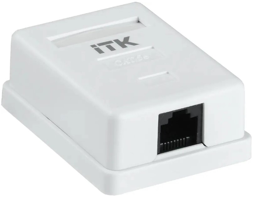 

Розетка ITK CS2-1C5EF-12-G 49.2x62.5x25.2мм крышка RJ45 пластик белый (упак.:1шт), CS2-1C5EF-12-G