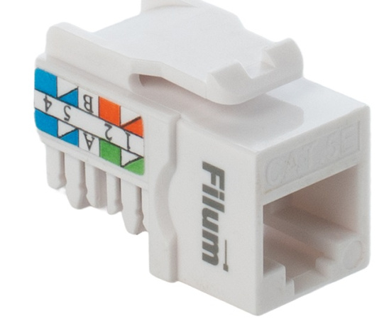 фото Модуль Keystone RJ45 UTP Filum FL-KJ-U5E-WT-90 в Уфе