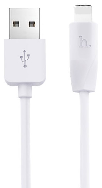 

Кабель Hoco X1 6957531032007 USB 2.0, AM/Lightning, белый, 1м, X1