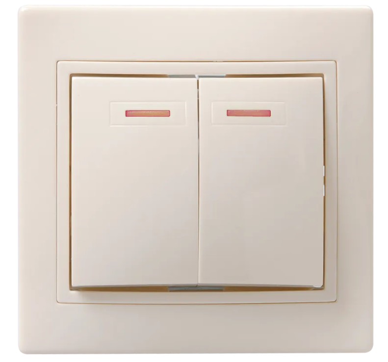 

Выключатель IEK EVK21-K33-10-DM 2-кл. СП Кварта 10А IP20 ВС10-2-1-ККм с индикацией кремовый, EVK21-K33-10-DM