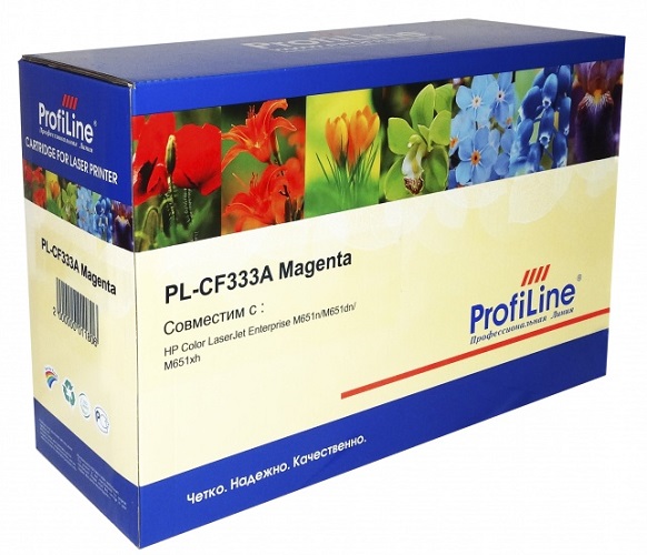 

Картридж ProfiLine PL-CF333A №654A для принтеров HP CLJ Enterprise M651dn/651n/651xh 15000 копий Magenta ProfiLine, PL-CF333A