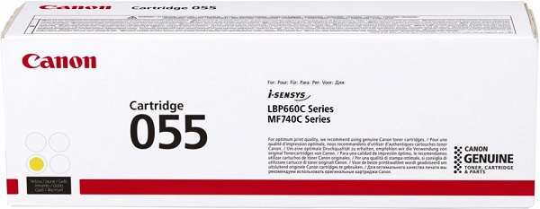

Картридж Canon 055H Y 3017C002 желтый, увеличенной емкости 5.9K, 055H Y