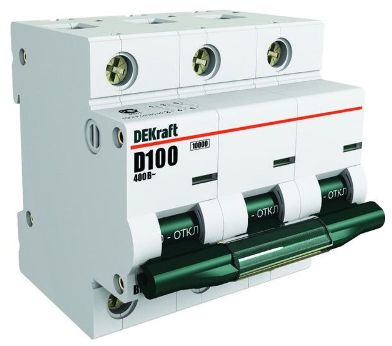 

Автоматический выключатель DEKraft 13007DEK 3Р 63А х-ка С ВА-201 10кА, 13007DEK