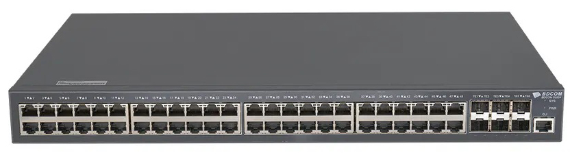 

Коммутатор BDCom S2900-48T6X 48*GE TX, 6 10GE SFP+, 1 standard AC220V power supply, the cooling fan, 1U, standard 19-inch rack-mounted installation, 1, S2900-48T6X