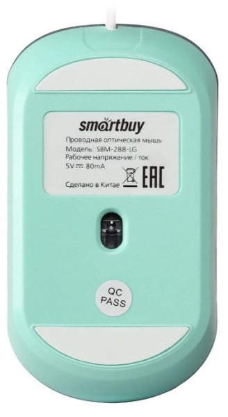 фото Оптическая светодиодная мышь SmartBuy 288, Зеленый, [SBM-288-LG] в Санкт-Петербургe