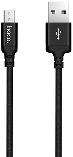 

Кабель Hoco X14 6957531062905 USB 2.0, AM/microBM, черный, 2м, X14