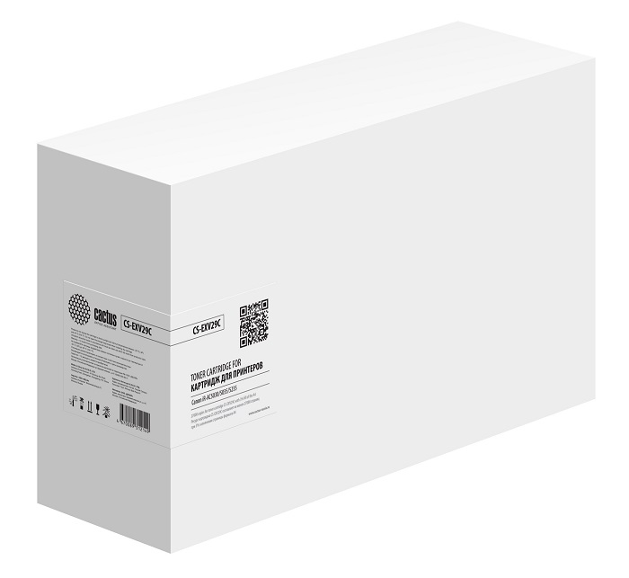 

Картридж Cactus CS-EXV29C голубой (27000стр.) для Canon iR-AC5030/5035/5235/5240, CS-EXV29C