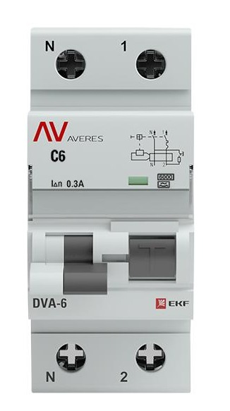фото Автомат дифференциальный EKF rcbo6-1pn-6C-300-a-av в Красноярске