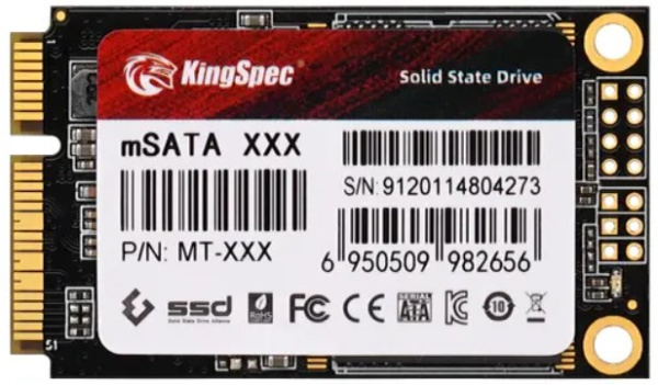 Изображение товара SSD накопитель KINGSPEC MT-128 128 ГБ mSATA внутренний черный