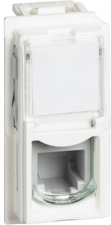 

Розетка BTicino KW4258RJ11 LIVING NOW телефонная RJ11, 1 модуль, цвет белый, KW4258RJ11