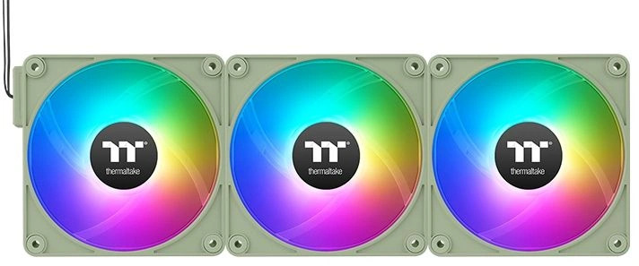 

Вентилятор для корпуса Thermaltake CT120 EX Matcha CL-F198-PL12MG-A 120x120x25mm, зеленый, реверсивный, 500-2000rpm, 68CFM, 31.2dBa, ARGB, 4-pin, (3-p, CT120 EX Matcha