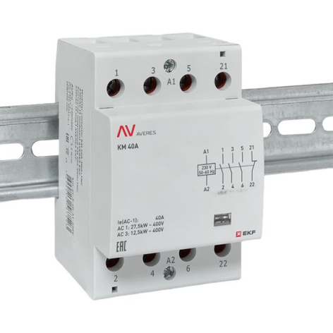 фото Контактор модульный EKF km-av-3-40-31-230V в Екатеринбурге