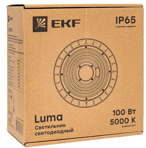 фото Светильник светодиодный промышленный для высоких пролетов EKF HIL-2101-100-90-5000 в Казани