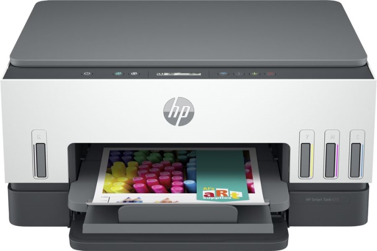 

МФУ HP Smart Tank 670 6UU48A A4 12(7ppm), duplex, dual-band Wi-Fi, tray 150, СНПЧ, Smart Tank 670