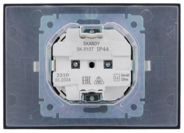 фото Розетка двухместная с заземлением в сборе IEK SK-R26-16-44-K48-F в Ростове-на-Дону