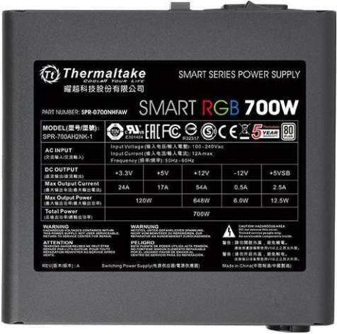 фото Блок питания ATX Thermaltake Smart RGB 700W в Уфе